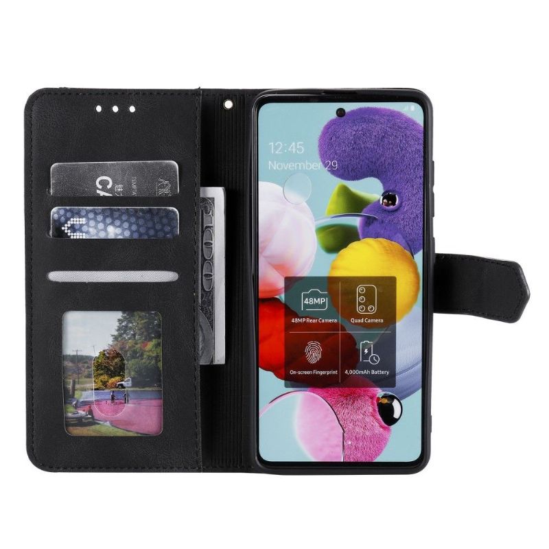Kožené Pouzdro Na Xiaomi Mi 10T / 10T Pro Sara Odkryté Švy