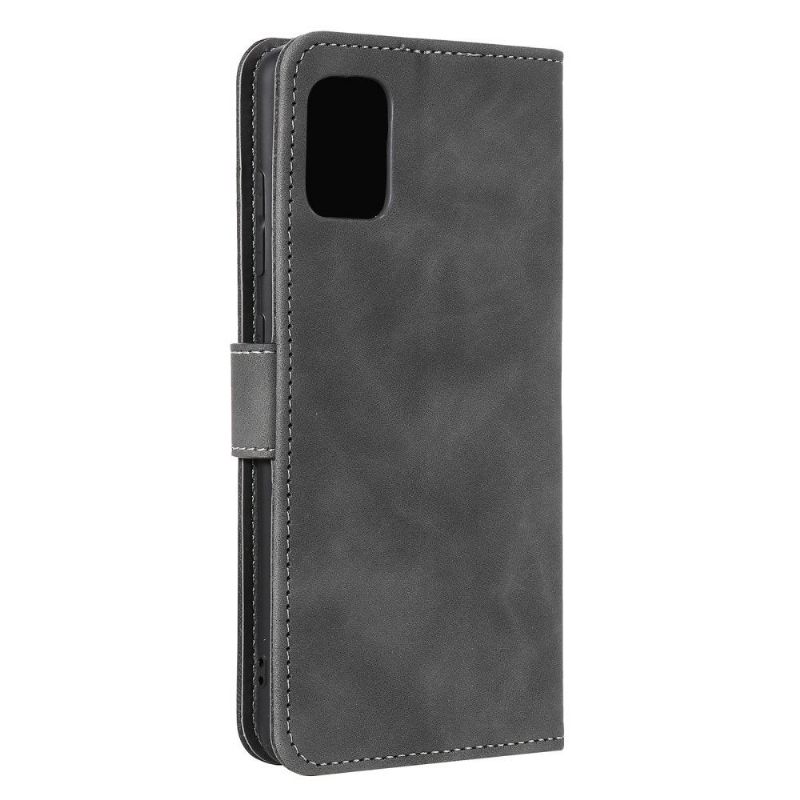 Kožené Pouzdro Na Xiaomi Mi 10T / 10T Pro Sara Odkryté Švy