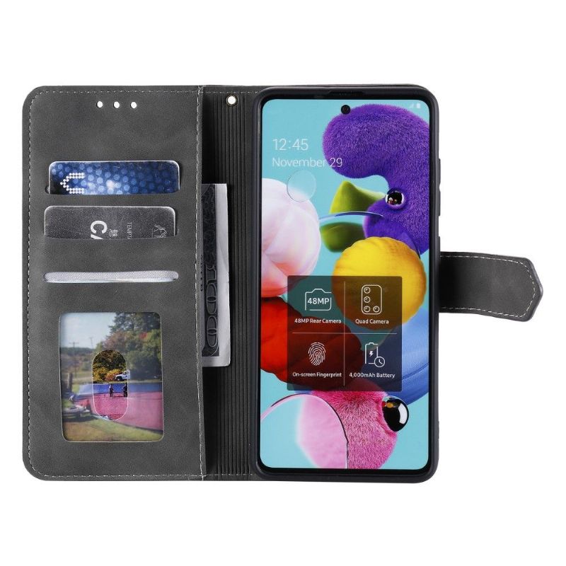 Kožené Pouzdro Na Xiaomi Mi 10T / 10T Pro Sara Odkryté Švy