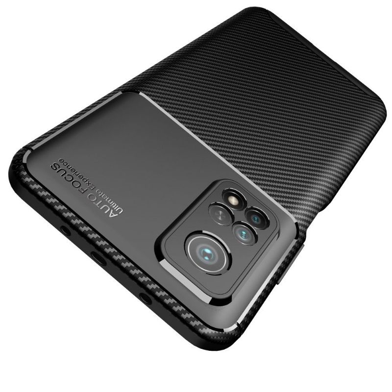 Kryt Na Xiaomi Mi 10T / 10T Pro Efekt Uhlíkových Vláken