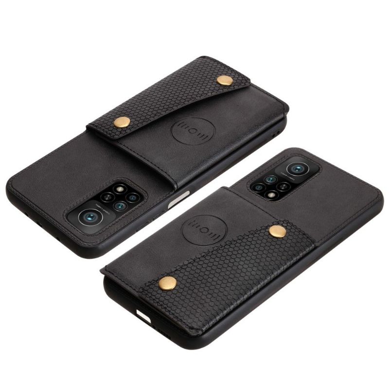 Kryt Na Xiaomi Mi 10T / 10T Pro Víceúčelové Úložiště Z Imitace Kůže Pro Karty