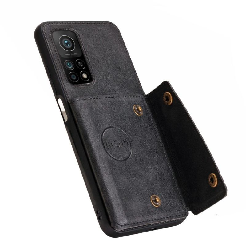 Kryt Na Xiaomi Mi 10T / 10T Pro Víceúčelové Úložiště Z Imitace Kůže Pro Karty