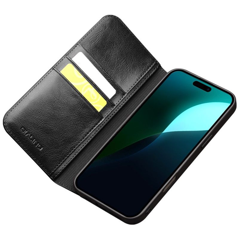 Kožené Pouzdro iPhone 16 Plus Kryty Na Mobil Qialino