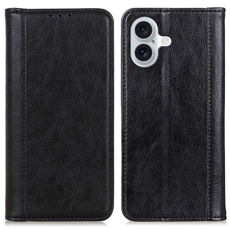 Kožené Pouzdro iPhone 16 Plus Kryty Na Mobil Štípaná Kůže