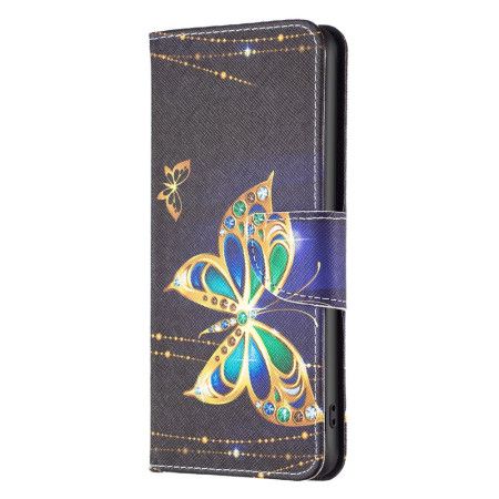 Kožený Kryt iPhone 16 Plus Motýlí Šperky