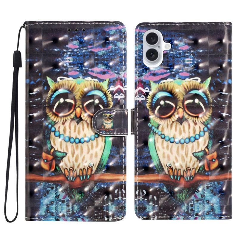 Kožený Kryt iPhone 16 Plus Tanga Sova