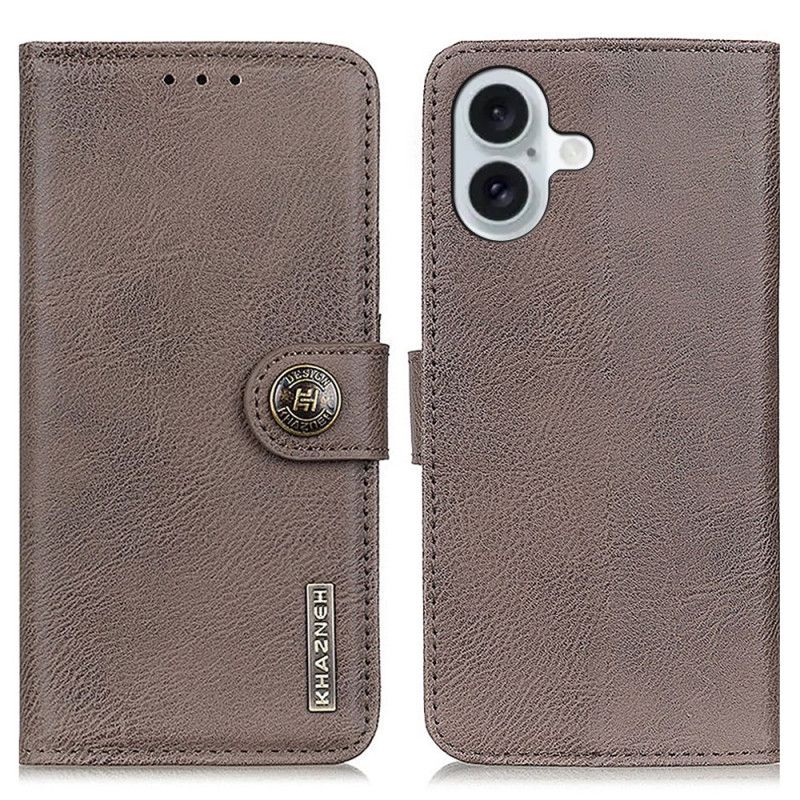 Kožený Kryt iPhone 16 Plus Vintage Khazneh