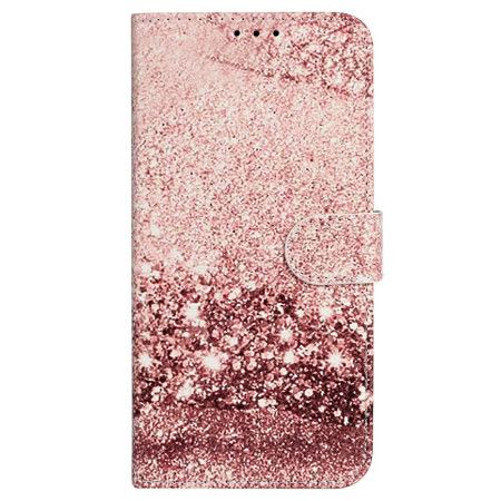 Kožený Kryt iPhone 16 Plus Vzor Z Růžového Mramoru