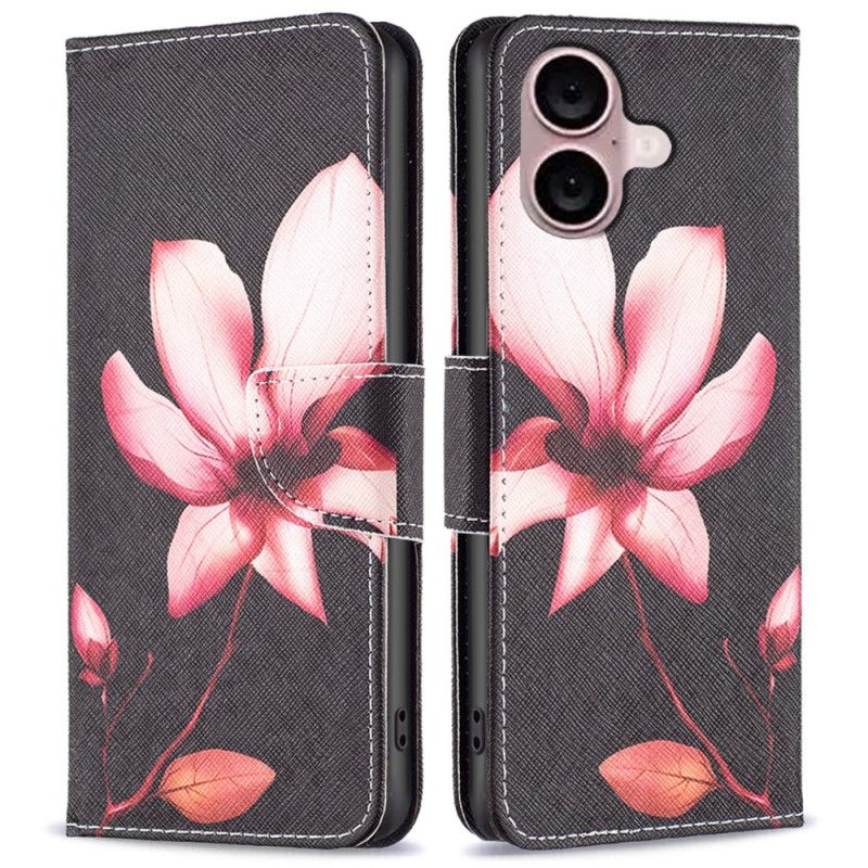 Kožený Kryt Na iPhone 16 Plus Lotus