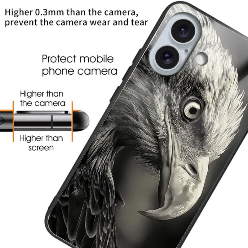 Kryt iPhone 16 Plus Kryty Na Mobil Tvrzené Sklo S Potiskem Eagle