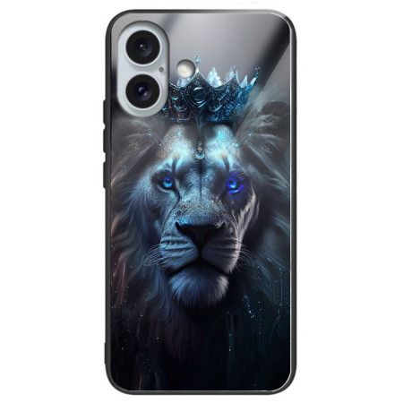 Kryt iPhone 16 Plus Tvrzené Sklo Blue Lion
