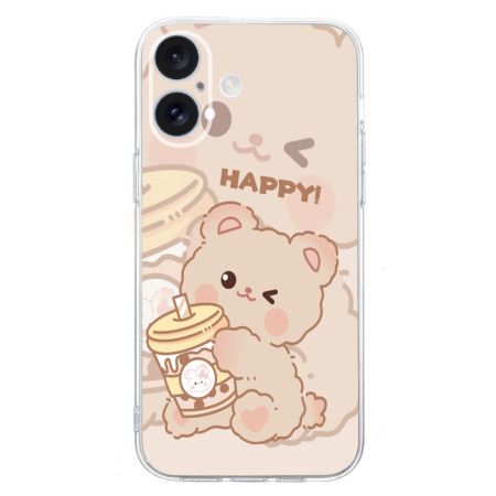 Kryt iPhone 16 Plus Šťastný Medvěd