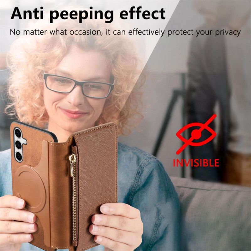 Kožené Pouzdro Samsung Galaxy S25 Plus 5g Kompatibilní S Magsafe