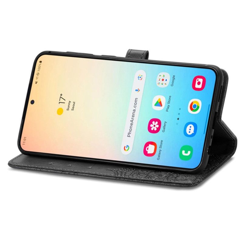 Kožený Kryt Na Samsung Galaxy S25 Plus 5g Mandala Baroko