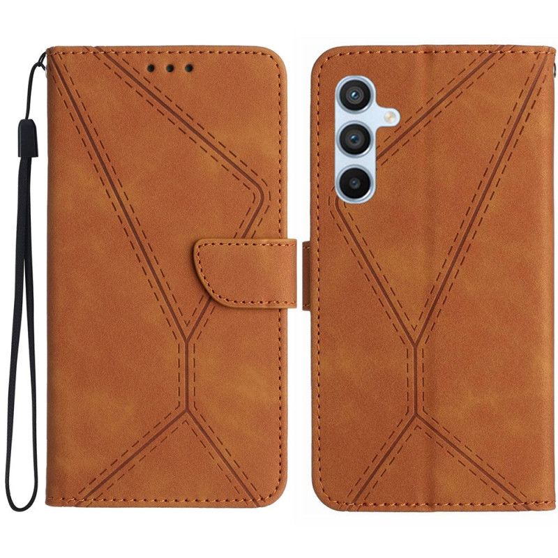 Kožený Kryt Samsung Galaxy S25 Plus 5g Linie A Pruhy