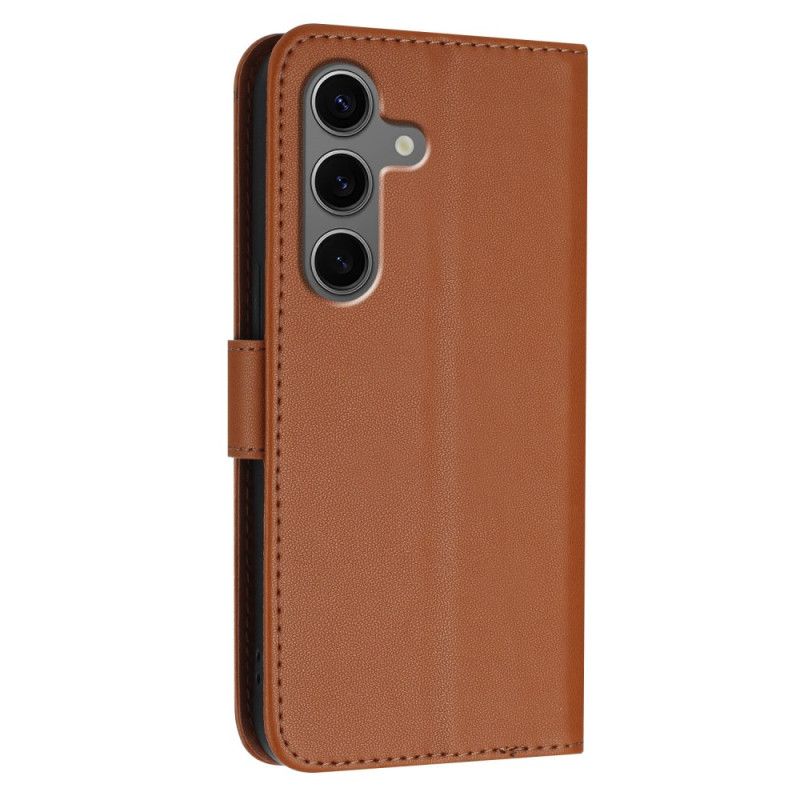 Kožený Kryt Samsung Galaxy S25 Plus 5g Trojúhelníkový Vzor