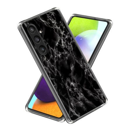 Kožený Kryt Samsung Galaxy S25 Plus 5g Černý Mramor