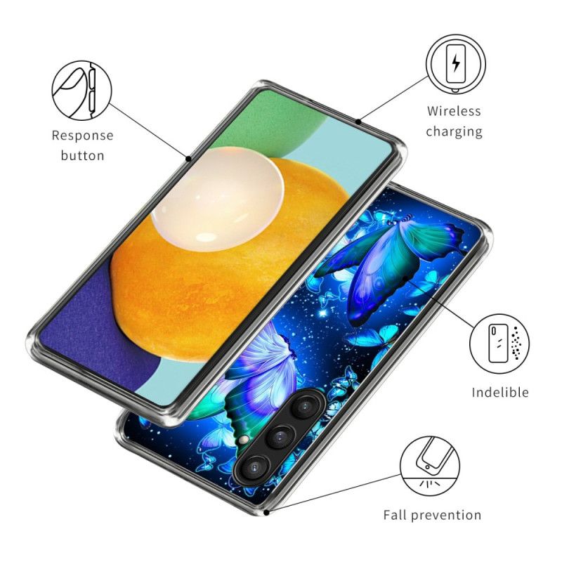 Kryt Samsung Galaxy S25 Plus 5g Modrí Motýli