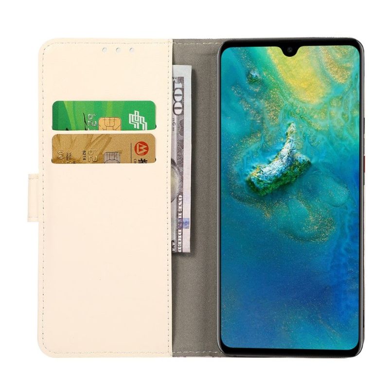 Flipové Pouzdro Na Samsung Galaxy M32 Ilustrace Květin A Motýlů