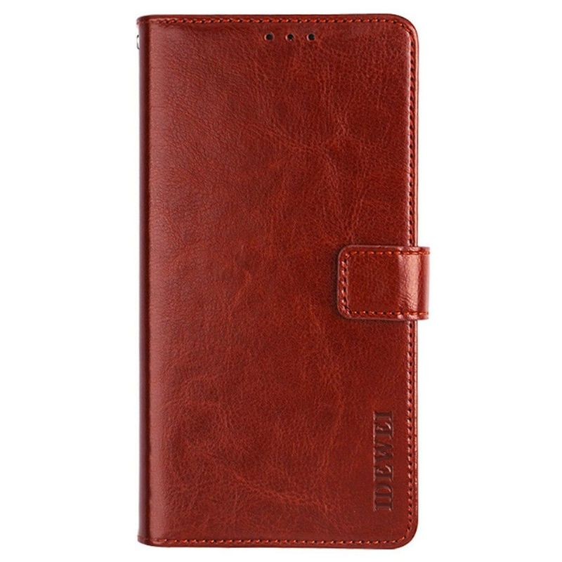 Flipové Pouzdro Na Samsung Galaxy M32 Kožené Pouzdro Kožený Efekt Idewei Folio
