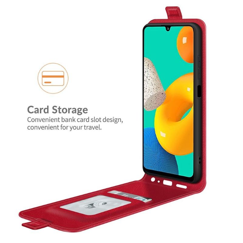 Flipové Pouzdro Na Samsung Galaxy M32 Kožené Pouzdro Vertikální Umělá Kůže