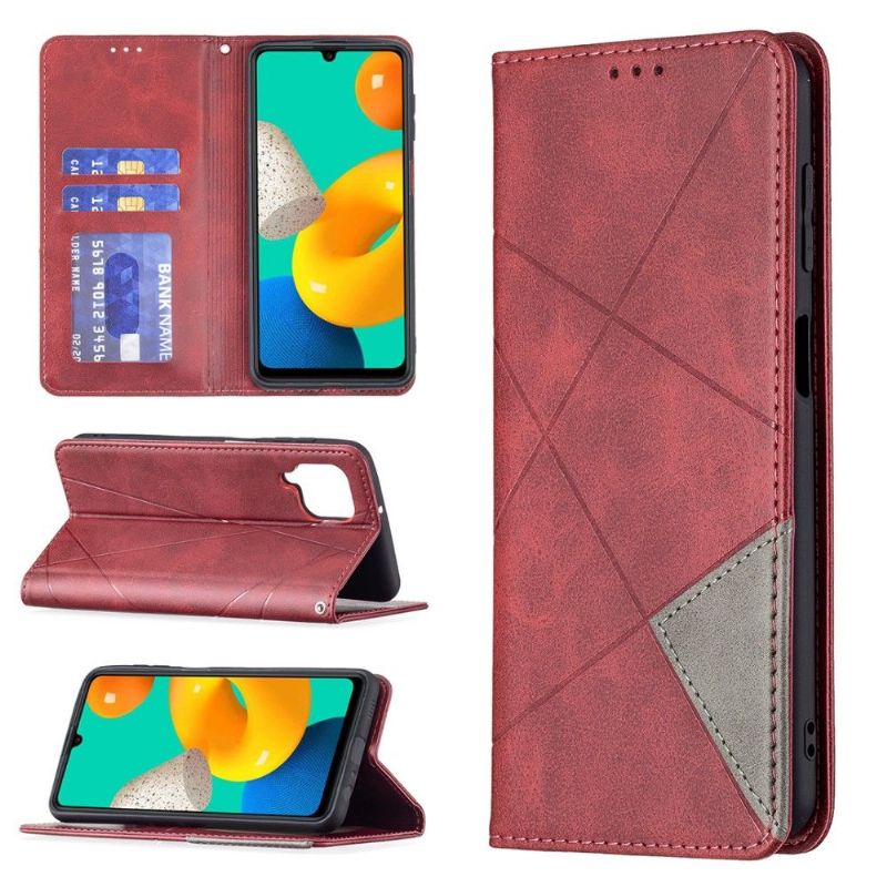 Flipové Pouzdro Na Samsung Galaxy M32 Kožený Držitel Karty Ve Stylu Célinia