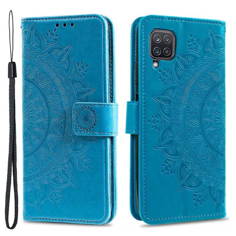 Flipové Pouzdro Na Samsung Galaxy M32 Sluneční Mandala
