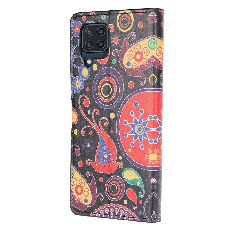 Kožené Pouzdro Na Samsung Galaxy M32 Paisley Flower