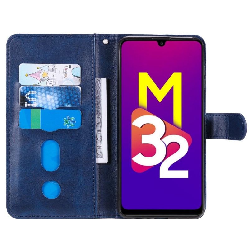 Kožené Pouzdro Na Samsung Galaxy M32 Peněženkové Pouzdro Peněženka Elena