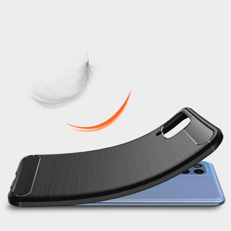 Kryt Na Samsung Galaxy M32 Flexibilní Kartáčovaný Efekt