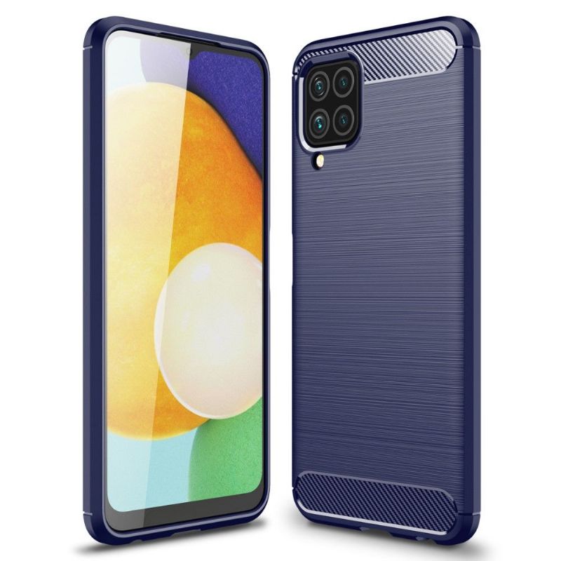 Kryt Na Samsung Galaxy M32 Flexibilní Kartáčovaný Efekt