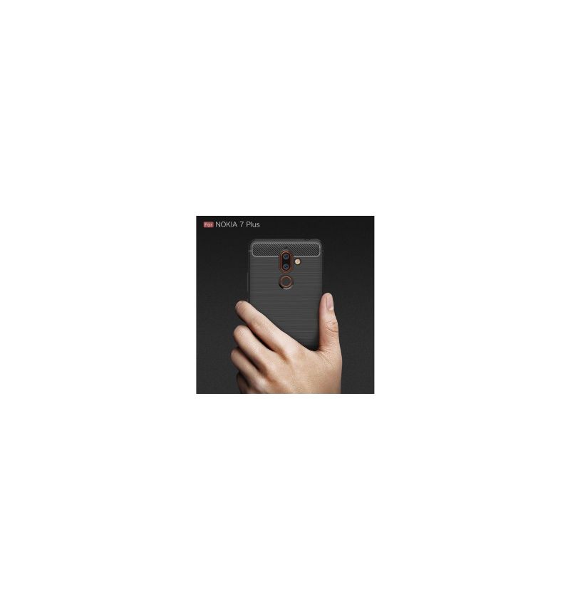 Kryty Na Mobil Na Nokia 7 Plus Kartáčovaný Uhlík