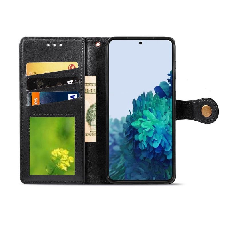 Flipové Pouzdro Na Samsung Galaxy S21 Plus 5G Držák Karty Indila Z Umělé Kůže