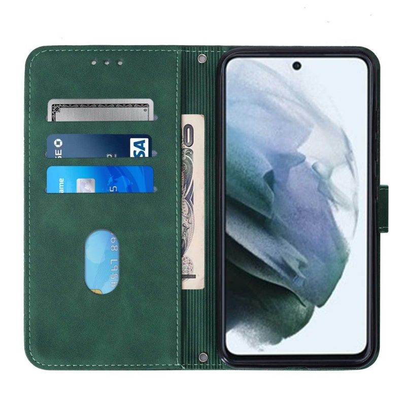 Flipové Pouzdro Na Samsung Galaxy S21 Plus 5G Geometrický Design S Popruhem