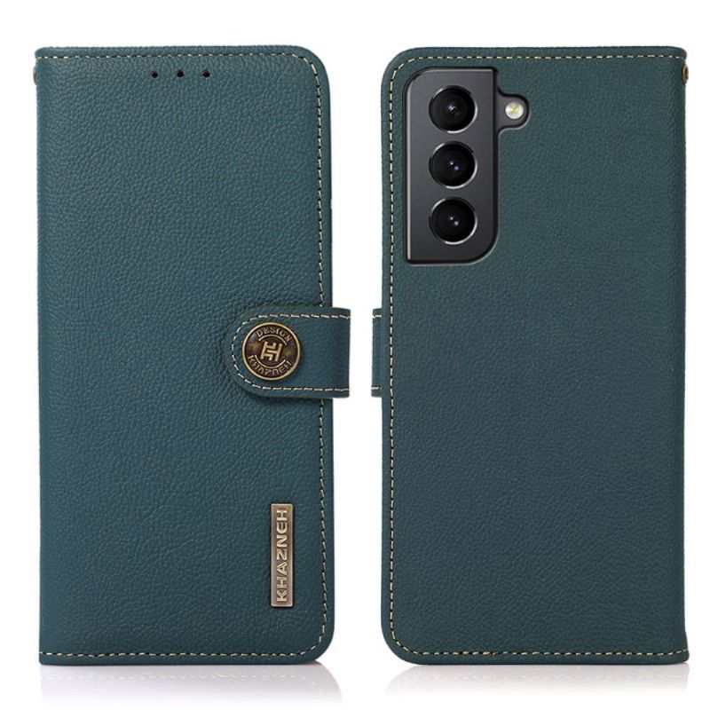 Flipové Pouzdro Na Samsung Galaxy S21 Plus 5G Klasická Kůže Khazneh