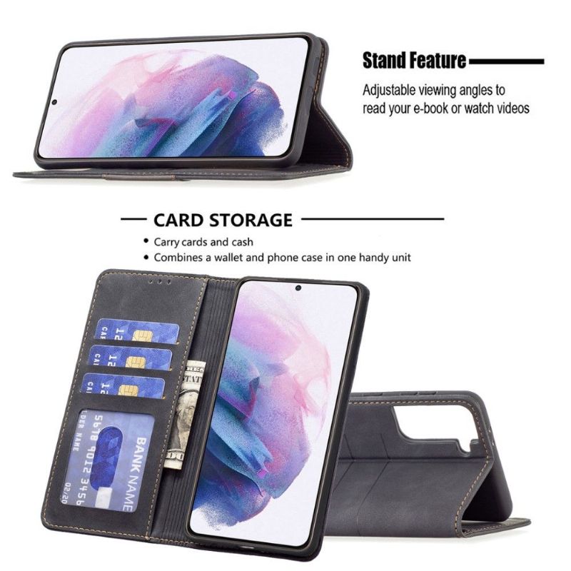Flipové Pouzdro Na Samsung Galaxy S21 Plus 5G Kožené Pouzdro Binfen Color Flip Umělá Kůže