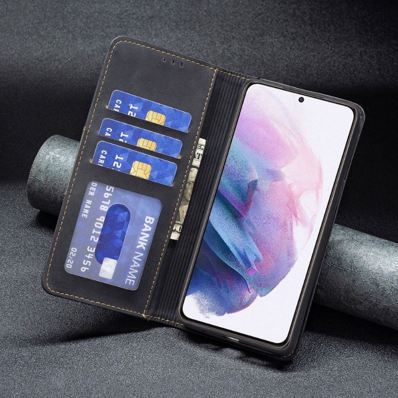 Flipové Pouzdro Na Samsung Galaxy S21 Plus 5G Kožené Pouzdro Binfen Color Flip Umělá Kůže