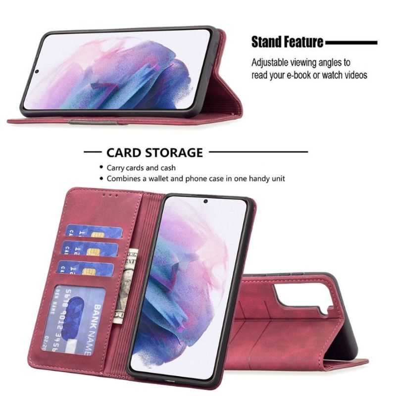 Flipové Pouzdro Na Samsung Galaxy S21 Plus 5G Kožené Pouzdro Binfen Color Flip Umělá Kůže