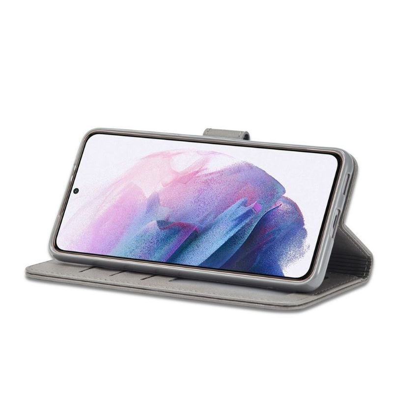 Flipové Pouzdro Na Samsung Galaxy S21 Plus 5G Kožený Efekt Lc.imeeke