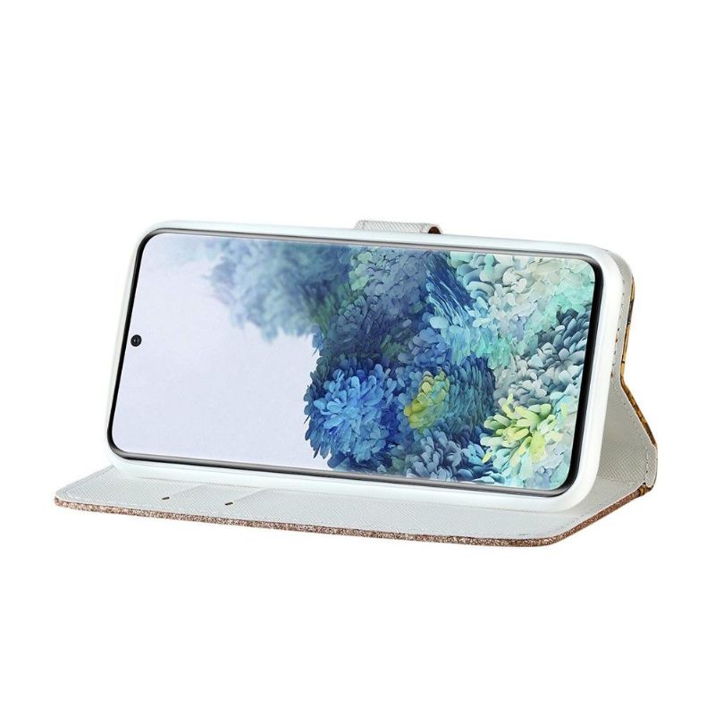 Flipové Pouzdro Na Samsung Galaxy S21 Plus 5G Luxusní Croc Efekt