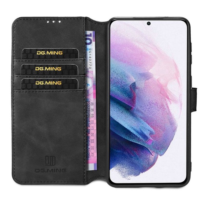 Kožené Pouzdro Na Samsung Galaxy S21 Plus 5G Retro Styl Dg Ming