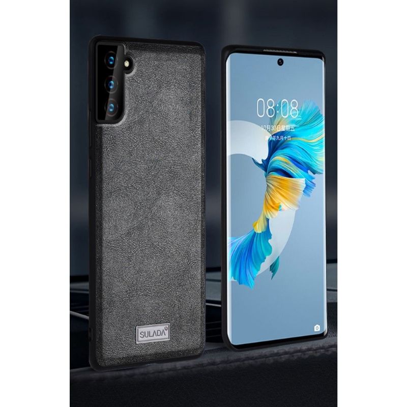 Kryt Na Samsung Galaxy S21 Plus 5G Kožený Efekt Sulada