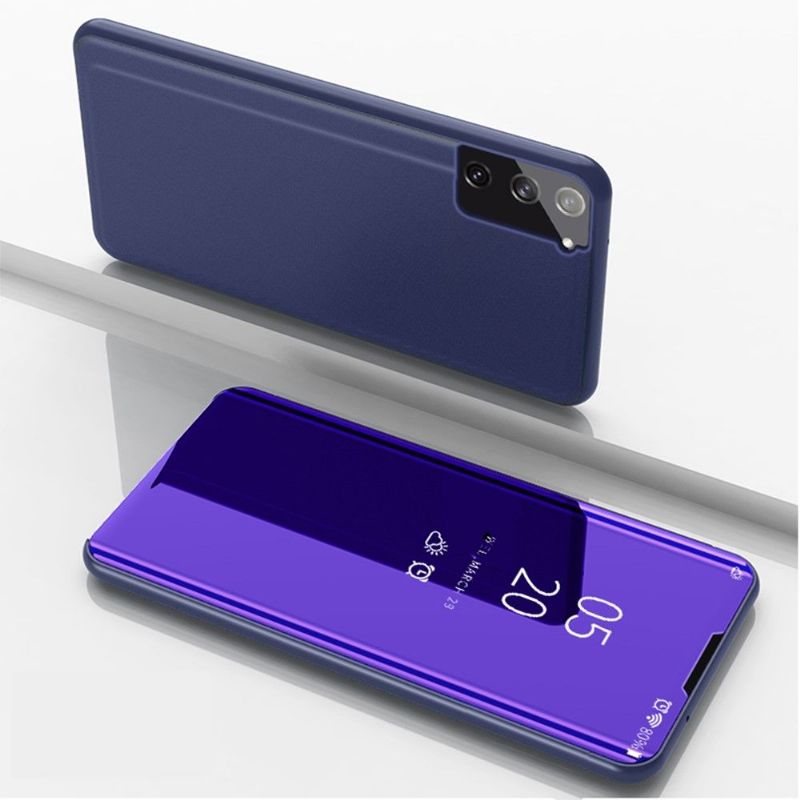 Kryty Na Mobil Na Samsung Galaxy S21 Plus 5G Flipové Pouzdro Zrcadlový Efekt