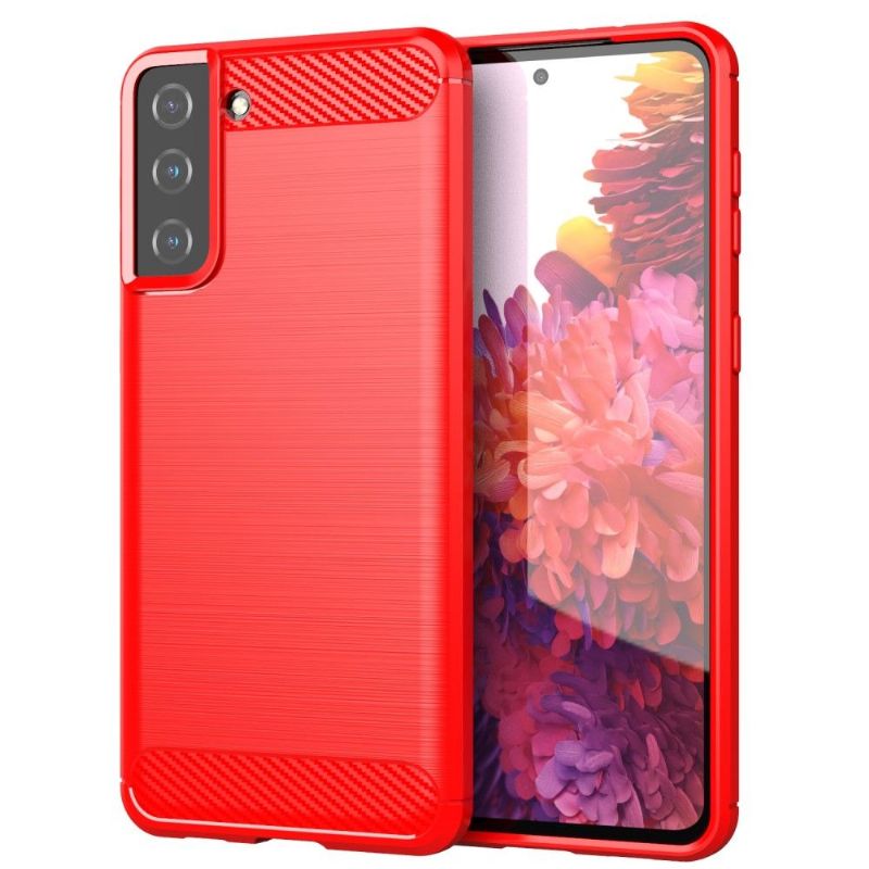 Kryty Na Mobil Na Samsung Galaxy S21 Plus 5G Silikonový Kartáčovaný Efekt