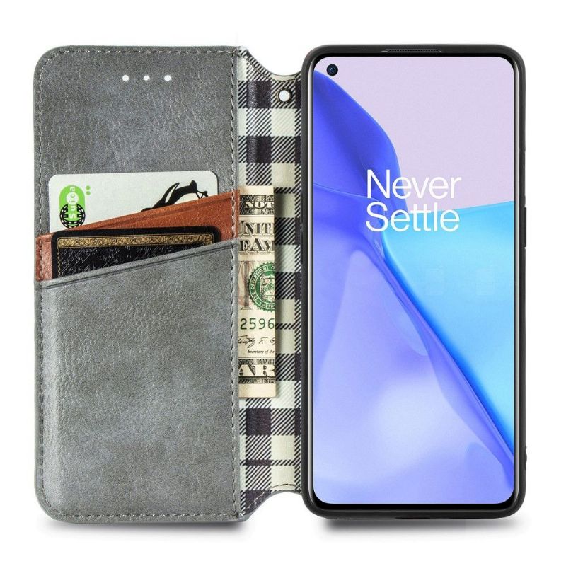 Flipové Pouzdro Na OnePlus 9 Držák Karty Kub Design