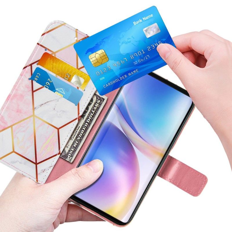 Flipové Pouzdro Na OnePlus 9 Elegantní Geometrie