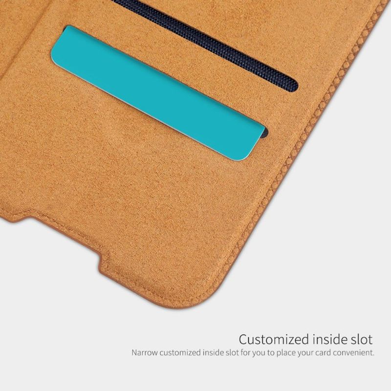 Flipové Pouzdro Na OnePlus 9 Kožený Efekt Řady Qin