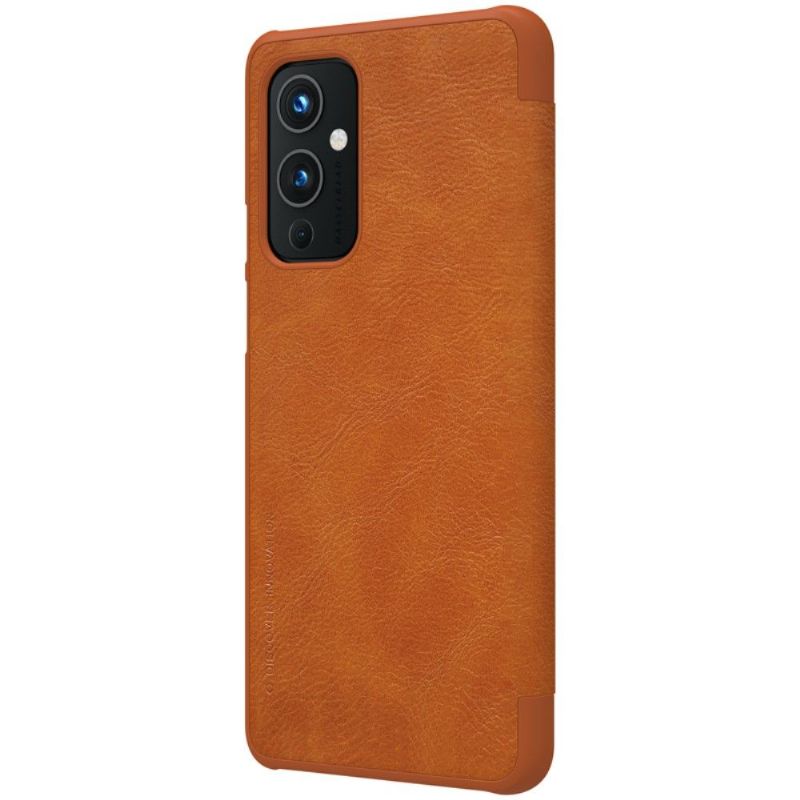 Flipové Pouzdro Na OnePlus 9 Kožený Efekt Řady Qin