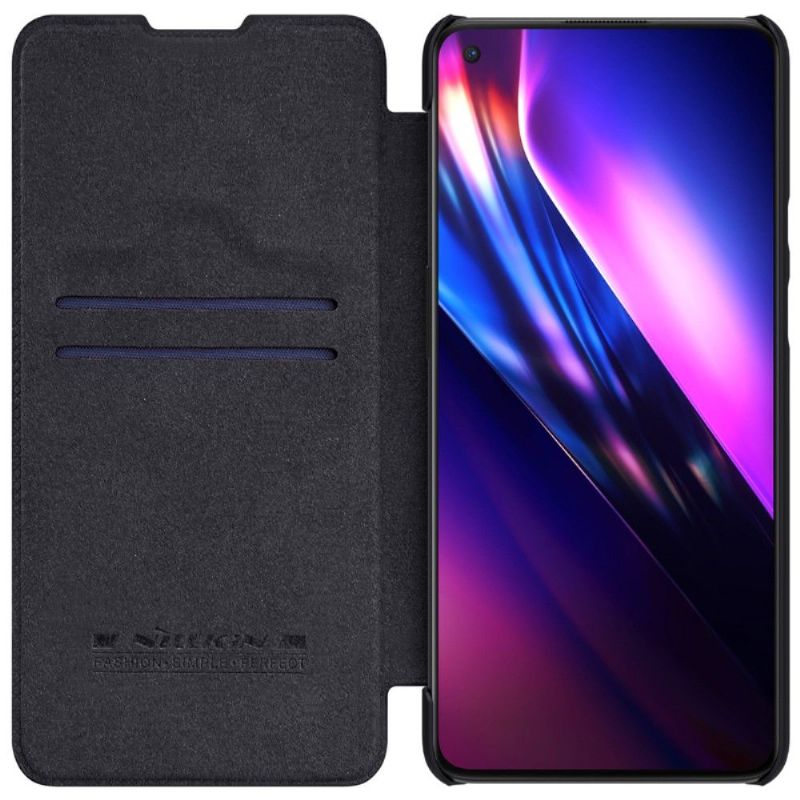 Flipové Pouzdro Na OnePlus 9 Kožený Efekt Řady Qin