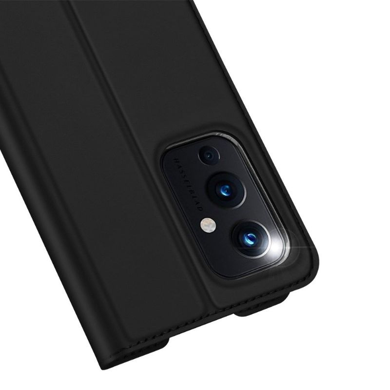 Flipové Pouzdro Na OnePlus 9 Obchodní Saténový Efekt